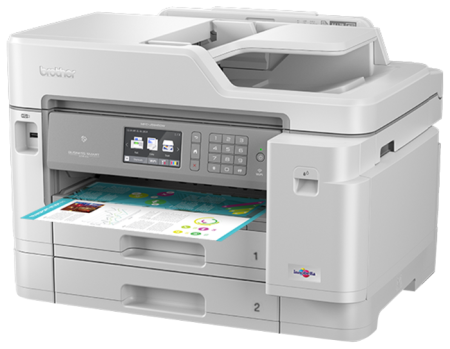 Аппарат Brother MFC-J5945DW, A3 (только печать,скан/копир-A4), цветной струйный, 22/20 изобр/мин, факс,дуплекс, DADF50, WiFi, NFC, LAN (МФУ), купить в Краснодаре