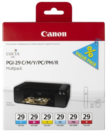 Набор картриджей PGI-29 CMY/PC/PM/R Multi для Canon PIXMA PRO-1, купить в Краснодаре