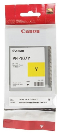 Картридж желтый PFI-107 Y для Canon iPF680/685/780/785 (130ml), купить в Краснодаре