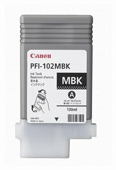 Картридж матовый черный PFI-102MBK для Canon iPF500/600/610/700/710 (130 ml)