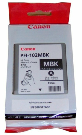 Картридж матовый черный PFI-102MBK для Canon iPF500/600/610/700/710 (130 ml), купить в Краснодаре