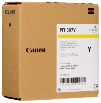 Картридж желтый PFI-307 Y для Canon iPF830/840/850 (330 мл), купить в Краснодаре