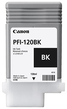 Картридж Canon PFI-120BK (black), 130 мл для TM-200/205/300/305