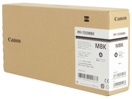 Картридж матовый черный PFI-703MBK для Canon iPF810/iPF815/iPF820/iPF825 (700 мл), купить в Краснодаре