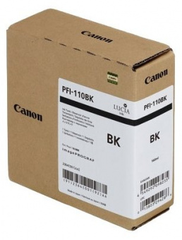 Картридж черный PFI-110 BK для Canon iPF TX-2000/3000/4000 (160 мл), купить в Краснодаре