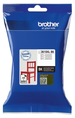 Картридж струйный Brother LC3619XLBK черный для Brother MFC-J3530DW/J3930DW, купить в Краснодаре
