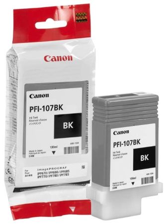 Картридж черный PFI-107 BK для Canon iPF680/685/780/785 (130ml), купить в Краснодаре