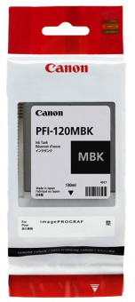 Картридж Canon PFI-120MBK (matte black), 130 мл для TM-200/205/300/305, купить в Краснодаре