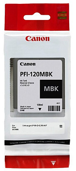 Картридж Canon PFI-120MBK (matte black), 130 мл для TM-200/205/300/305