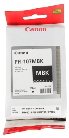 Картридж матовый черный PFI-107 MBK для Canon iPF680/685/780/785 (130ml), купить в Краснодаре