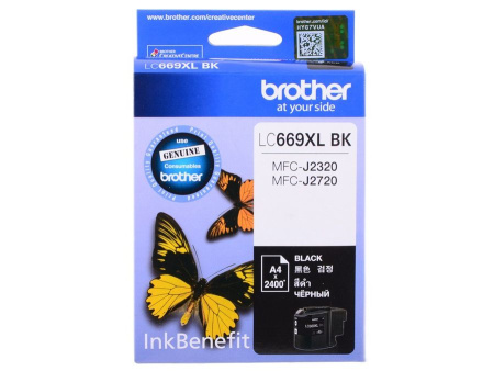 Картридж Brother LC-669XLBK для MFCJ2320/2720 чёрный, купить в Краснодаре