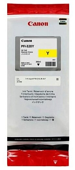 Картридж Canon PFI-320Y (yellow), 300 мл для TM-200/205/300/305