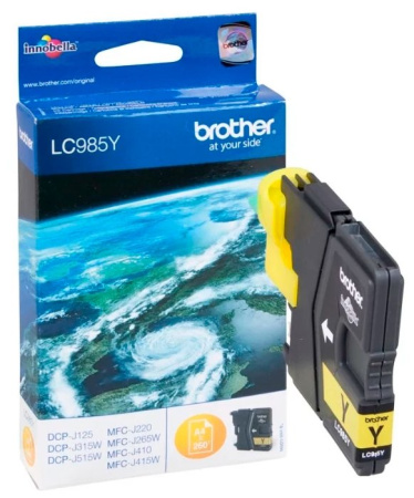 Картридж Brother LC985Y DCP-J315/DCP-J515/MFC-J265, купить в Краснодаре