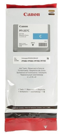 Картридж голубой PFI-207 C для Canon iPF680/685/780/785 (300ml), купить в Краснодаре