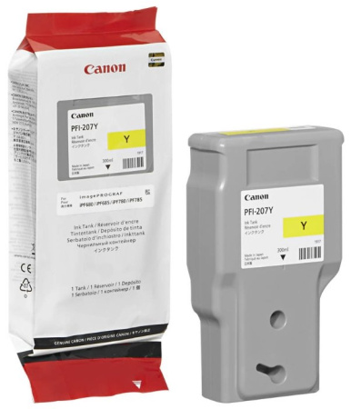 Картридж желтый PFI-207 Y для Canon iPF680/685/780/785 (300ml), купить в Краснодаре