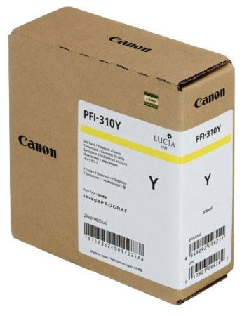 Картридж желтый PFI-310 Y для Canon iPF TX-2000/3000/4000 (330 мл), купить в Краснодаре