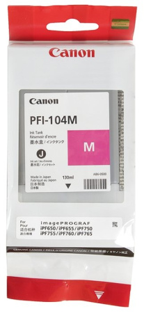 Картридж пурпурный PFI-104M для Canon iPF650/655/750/755, купить в Краснодаре