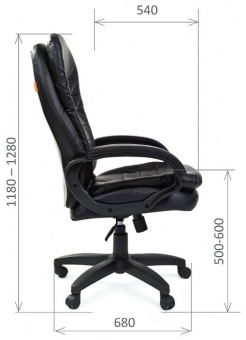 Офисное кресло Chairman 795 LT Россия PU черный, купить в Краснодаре