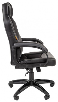 Офисное кресло Chairman game 17 Россия экопремиум черный/серый, купить в Краснодаре