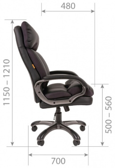Офисное кресло Chairman 505 экопремиум серый, купить в Краснодаре
