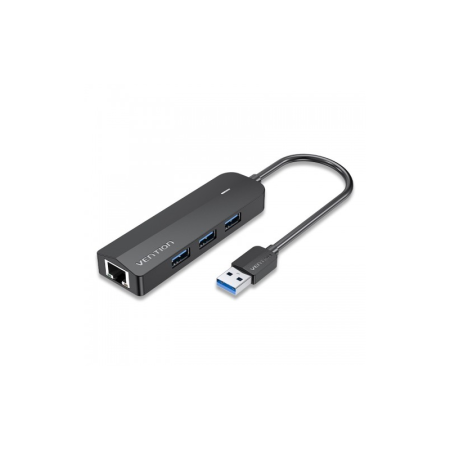 Сетевой адаптер Vention USB 3.0 M Vention USB 3.0 M / Gigabit Ethernet RJ45 F+OTG хаб 3xUSB (CHNBB), купить в Краснодаре