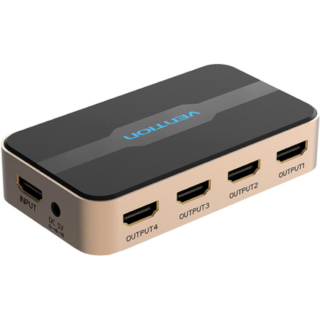 Разветвитель - сплиттер Vention HDMI 19F Разветвитель Vention HDMI 19F/HDMI 19F x 4 (ACCG0), купить в Краснодаре