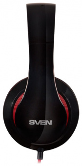 Наушники с микрофоном SVEN AP-940MV, черный-красный Sven SV-0410940MVBKRD, купить в Краснодаре
