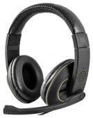 Наушники игровые Defender Warhead HN-G110 / O40 мм/ 3.5 mm jack /микрофон/ каб. 2,1м / Windows XP, Vista 7, 8 / черный., купить в Краснодаре