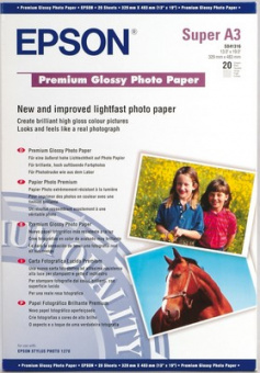 Бумага Epson Premium Glossy Photo Paper А3+ (20 листов), купить в Краснодаре