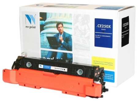 Картридж NVP совместимый HP CE250X/Canon 723H Black LaserJet Color CP3525/CP3525dn/CP3525n/CP3525x/CM3530/CM3530fs/Canon i-SENSYS LBP7750Cdn, купить в Краснодаре