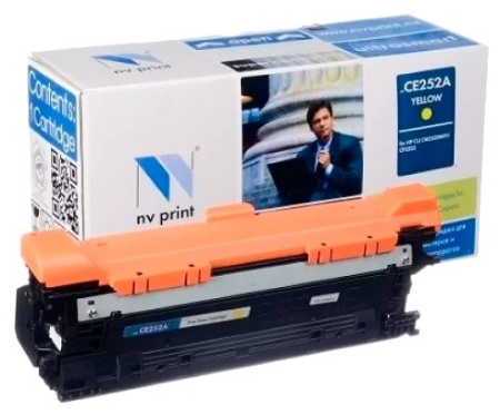 Картридж NVP совместимый HP CE252A/Canon 723 Yellow LaserJet Color CP3525/CP3525dn/CP3525n/CP3525x/CM3530/CM3530fs/Canon i-SENSYS LBP7750Cdn, купить в Краснодаре