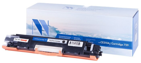 Картридж NVP совместимый HP CE310A/Canon 729 Black LaserJet Color Pro 100 M175a/M175nw/CP1025/CP1025nw/Canon i-SENSYS LBP7010C/LBP7018C, купить в Краснодаре