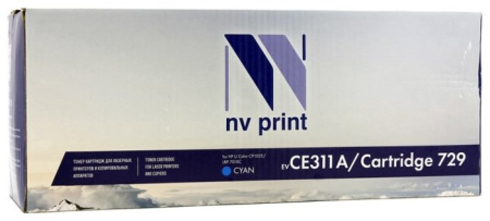 Картридж NVP совместимый HP CE311A/Canon 729 Cyan LaserJet Color Pro 100 M175a/M175nw/CP1025/CP1025nw/Canon i-SENSYS LBP7010C/LBP7018C, купить в Краснодаре