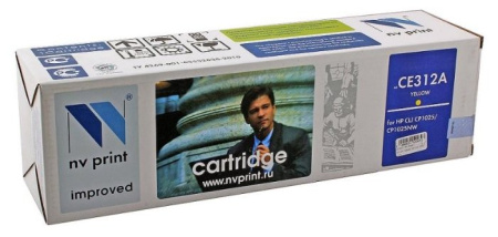 Картридж NVP совместимый HP CE312A/CF352A/Canon 729 Yellow для LaserJet Color Pro 100 M175a/M175nw/CP1025/CP1025nw/M176n/M177fw/Canon i-SENSYS LBP7010C/LBP7018С, купить в Краснодаре