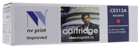 Картридж NVP совместимый HP CE313A/Canon 729 Magenta LaserJet Color Pro 100 M175a/M175nw/CP1025/CP1025nw/Canon i-SENSYS LBP7010C/LBP7018C, купить в Краснодаре