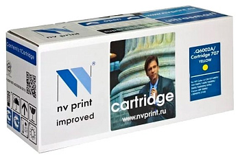 Картридж NVP совместимый Premium HP Q6002A/Canon 707PR Yellow для LaserJet Color 1600/2600n/2605/2605dn/2605dtn/Canon i-SENSYS LBP-5000/5100