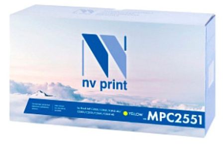 Тонер-картридж NVP совместимый Ricoh Aficio MP C2551 Yellow для MP C2051/C2051AD/C2551/C2551AD, купить в Краснодаре