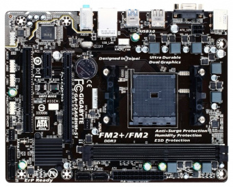 Материнская плата MB GIGABYTE AMD A68H sFM2+ 2xDDR3(2400), 1xPCI-E x16, 1xPCI-E x1, 1xPCI , 7.1CHAudio, 1xGBL, 4xSATAIII, 2xUSB3.0+4xUSB2.0, mATX, купить в Краснодаре