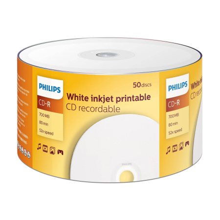 Диск DVD+R Philips 4.7 Gb, 16x, Bulk (50), Printable (50/600), купить в Краснодаре
