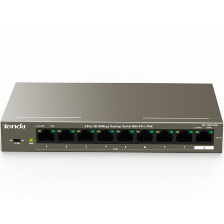 Коммутатор Tenda TEF1109P-8-63W, купить в Краснодаре