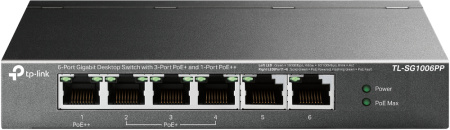 Коммутатор TP-Link TL-SG1006PP, купить в Краснодаре