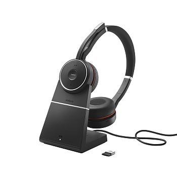 Гарнитура беспроводная Jabra Evolve 75 Stereo MS, Charging stand & Link 370