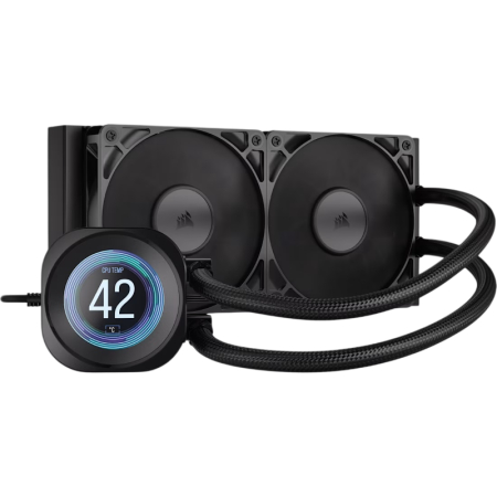 Система жидкостного охлаждения Corsair NAUTILUS 240 RS LCD Black, купить в Краснодаре