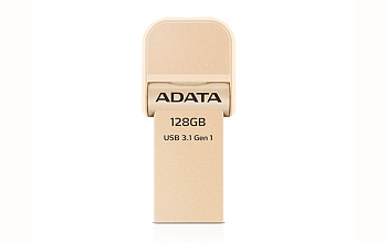 Флеш накопитель 128GB A-DATA i-Memory AI920, USB 3.1/Lightning, Gold