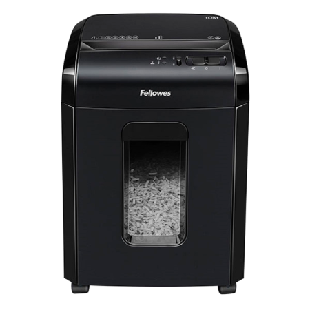 Шредер Fellowes® Powershred® 10M, DIN P-5, 2х15мм, 10лст., 19лтр., Safety Lock Fellowes FS-46306, купить в Краснодаре