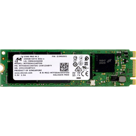 Твердотельный накопитель Micron SSD 5300 PRO, 240GB (MTFDDAV240TDS-1AW1ZABYY), купить в Краснодаре