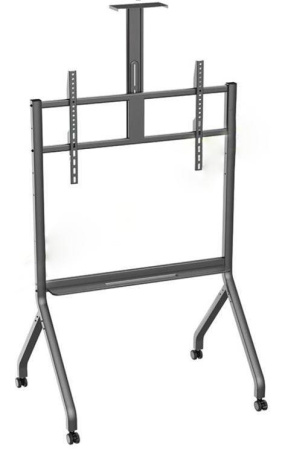 Стойка на колесах HIPER HMS-02 черная для TV/LFD 55"-110", полка, max VESA 900x600, высота 1430-1980 мм, до 100 кг, купить в Краснодаре