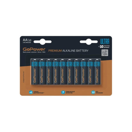 Батарейка GoPower ULTRA LR6 AA 00-00026395, купить в Краснодаре