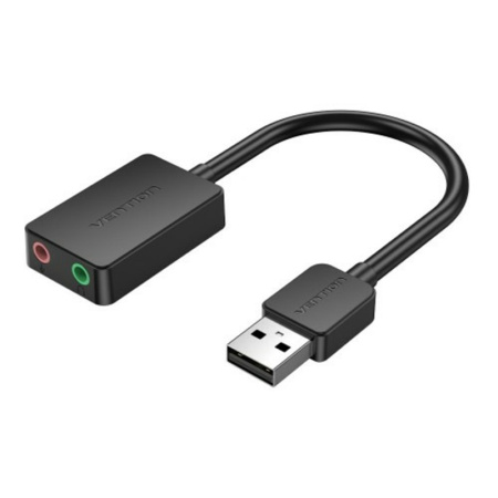 Внешняя звуковая карта Vention USB Черная, шт. Vention CDYB0, купить в Краснодаре