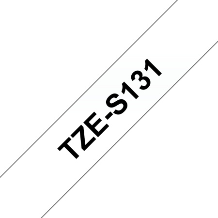 Наклейка ламинированная повышенной адгезии TZ-ES131 (12 мм черн/прозр), купить в Краснодаре
